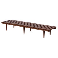 John Keal Slatted Bench for Brown Saltman