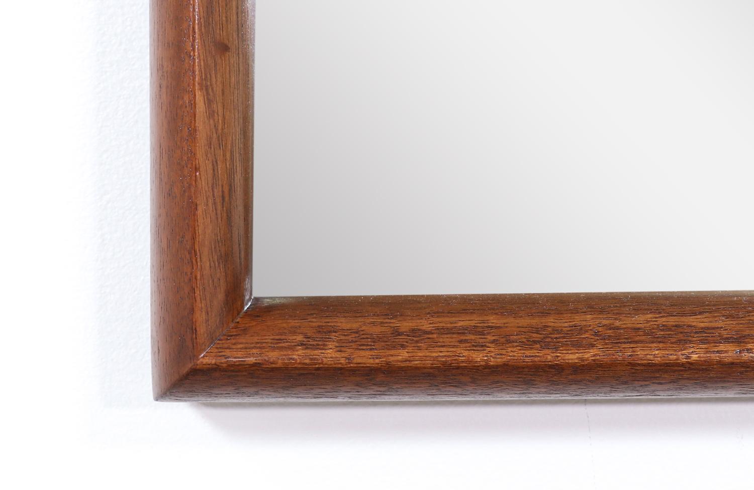 Mid-20th Century John Keal Wall-Hanging Sculpted Mirror for Brown Saltman For Sale