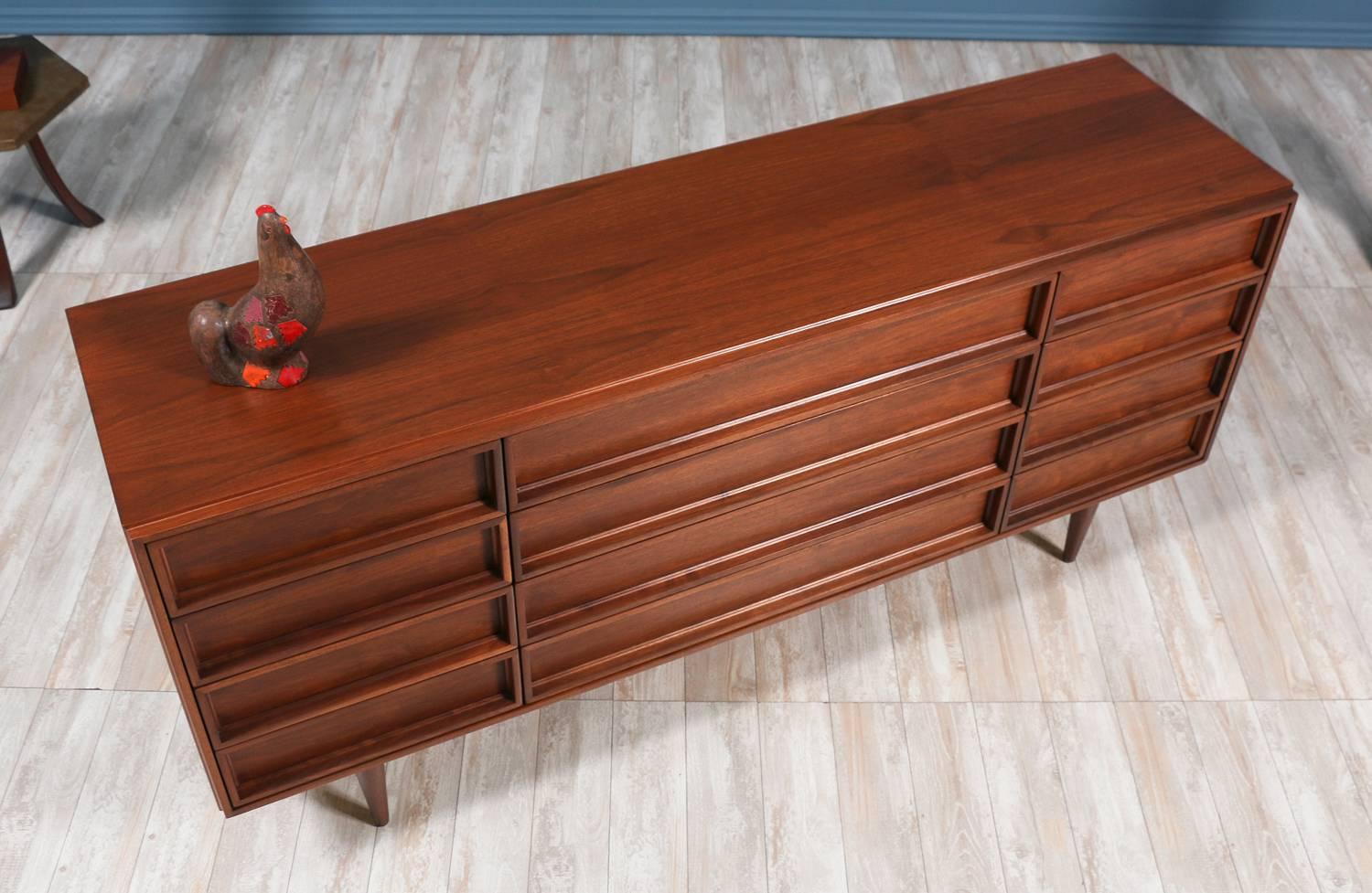 John Keal Walnut Dresser for Brown Saltman 2