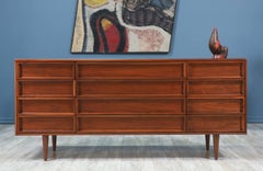 John Keal Walnut Dresser for Brown Saltman
