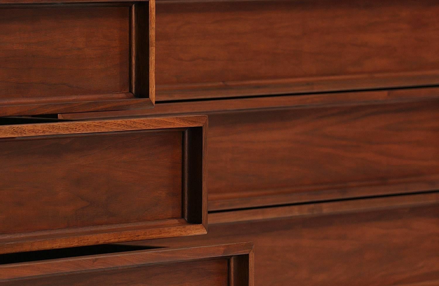 Wood John Keal Walnut Dresser for Brown Saltman