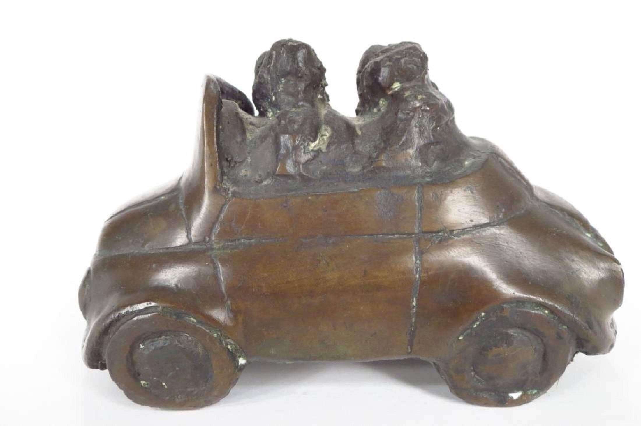 Sculpture de voiture automobile en bronze, John Kearney Auto Toy Art Chicago Modernist  en vente 2