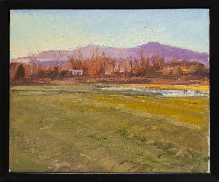 Below Tivoli: Impressionist Style En Plein Air Landscape Painting, Framed For Sale 1