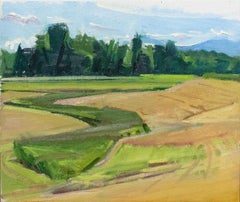 Earth, Claverack: Impressionist Style Hudson Valley Landscape Painting, Framed