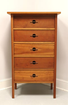 John KELLY Tallboy Cerisier noir avec détails en noyer noir Commode J-27