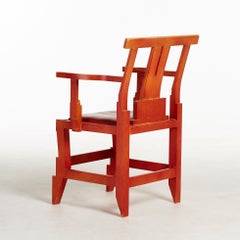 John Kandell Model " Solitar" Armchair in Orange, Sweden, 1980