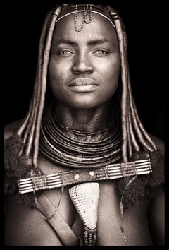 Himba Lady by John Kenny.  36  x 24" portrait photo with Acrylic Face-Mount 2010