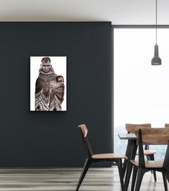 Inchoy de John Kenny. Photo de portrait de 91,44 x 61,44 cm avec peinture à visage en acrylique, 2019