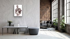 Mutter und Kind von John Kenny aus Rendille.  36 x 24 Zoll großes Porträt mit Acrylfassung