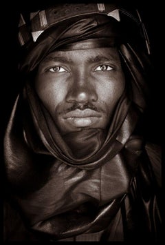 Tuareg Warrior by John Kenny.  26.5 x 18" portrait photo with Acrylic Face-Mount