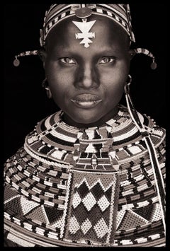 Samburu Adornment by John Kenny.  C-type Print with Acrylic Face