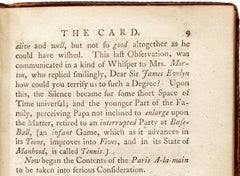 John Kidgell, the Card, 1755, First Ed, the Earliest Known Mention of Baseball