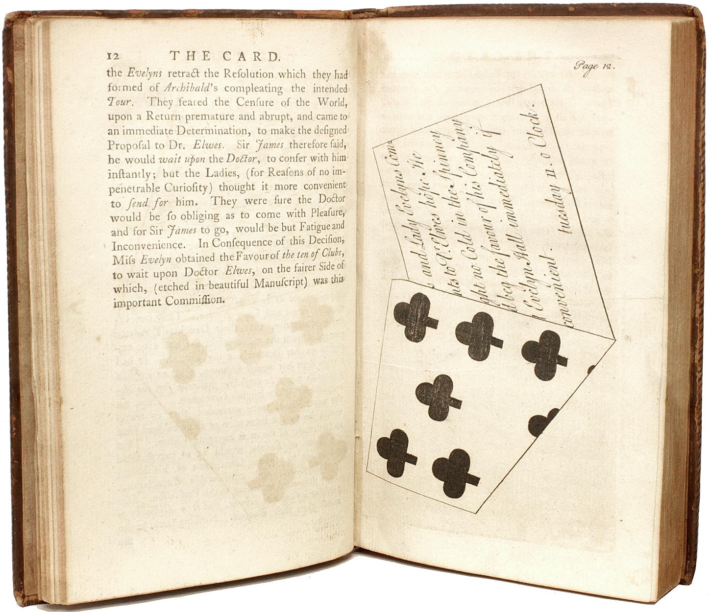 Mid-18th Century John Kidgell, the Card, 1755, First Ed, the Earliest Known Mention of Baseball For Sale
