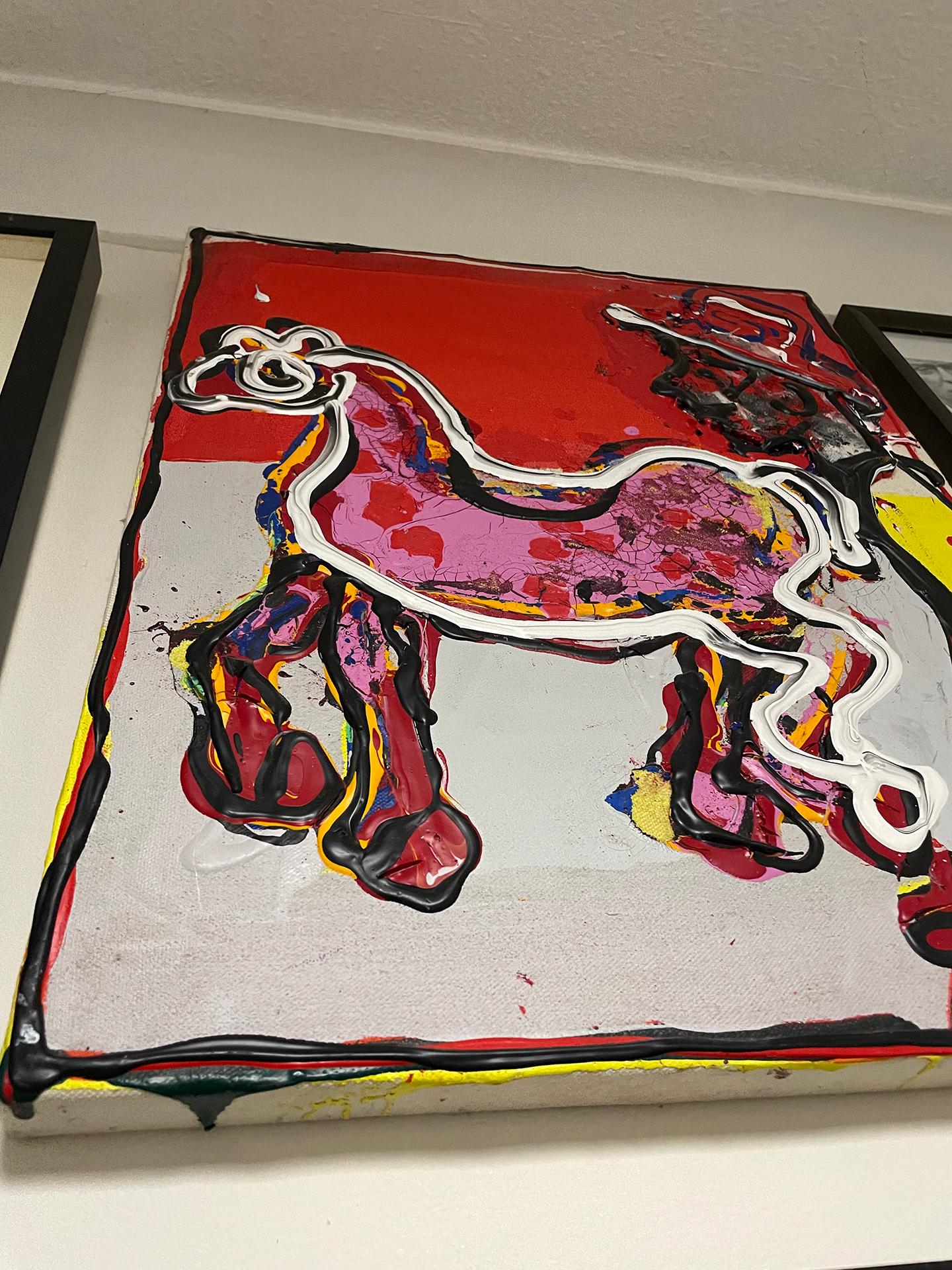 Maillot jaune - Painting de John Kiki