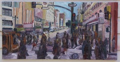5ª y Broadway, Pintura, Óleo sobre lienzo