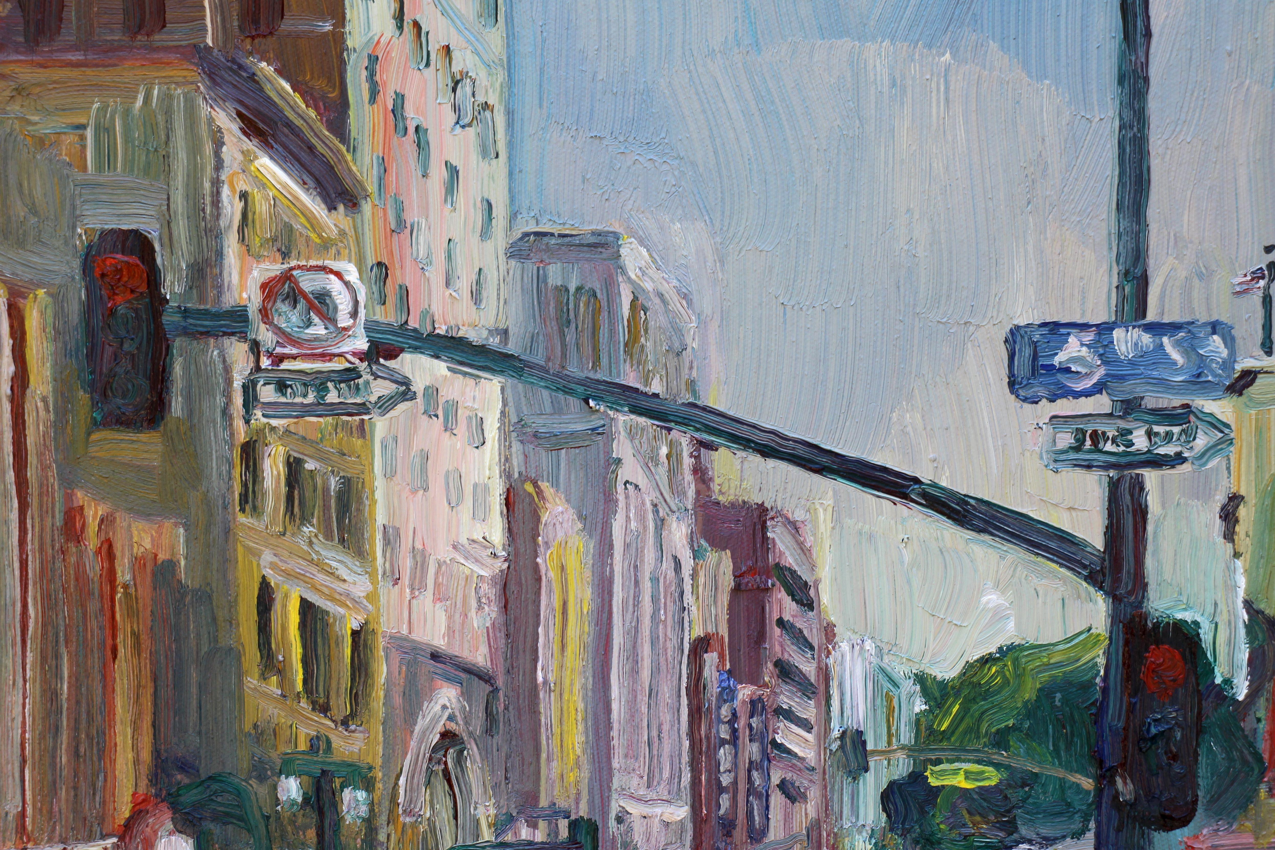 5a e Broadway, Pittura, Olio su tela in vendita 1