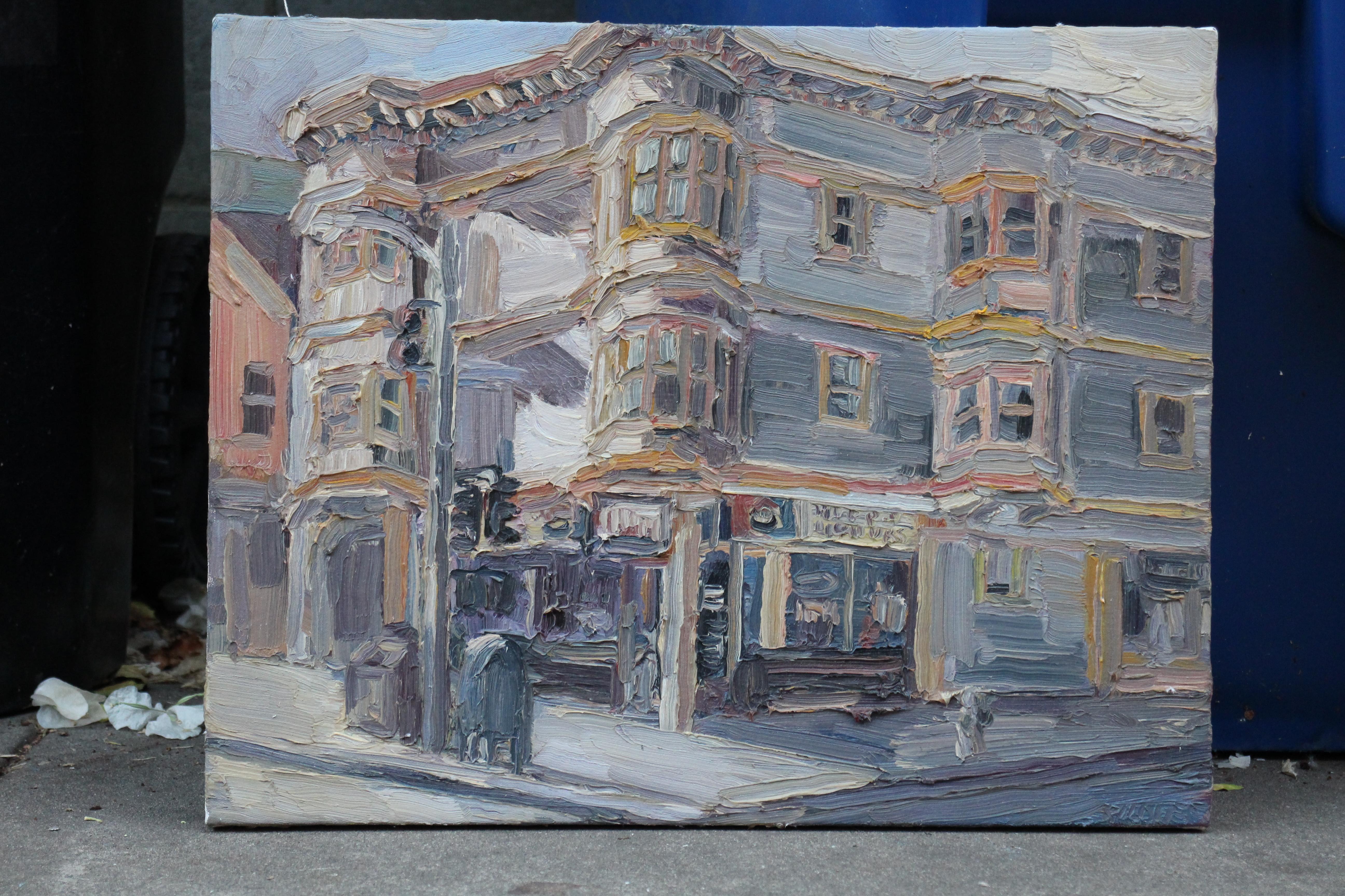 6th & California, San Fransisco, Painting, Oil on Canvas 1