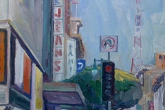 8th & Broadway, Los Angeles, Painting, Oil on Canvas