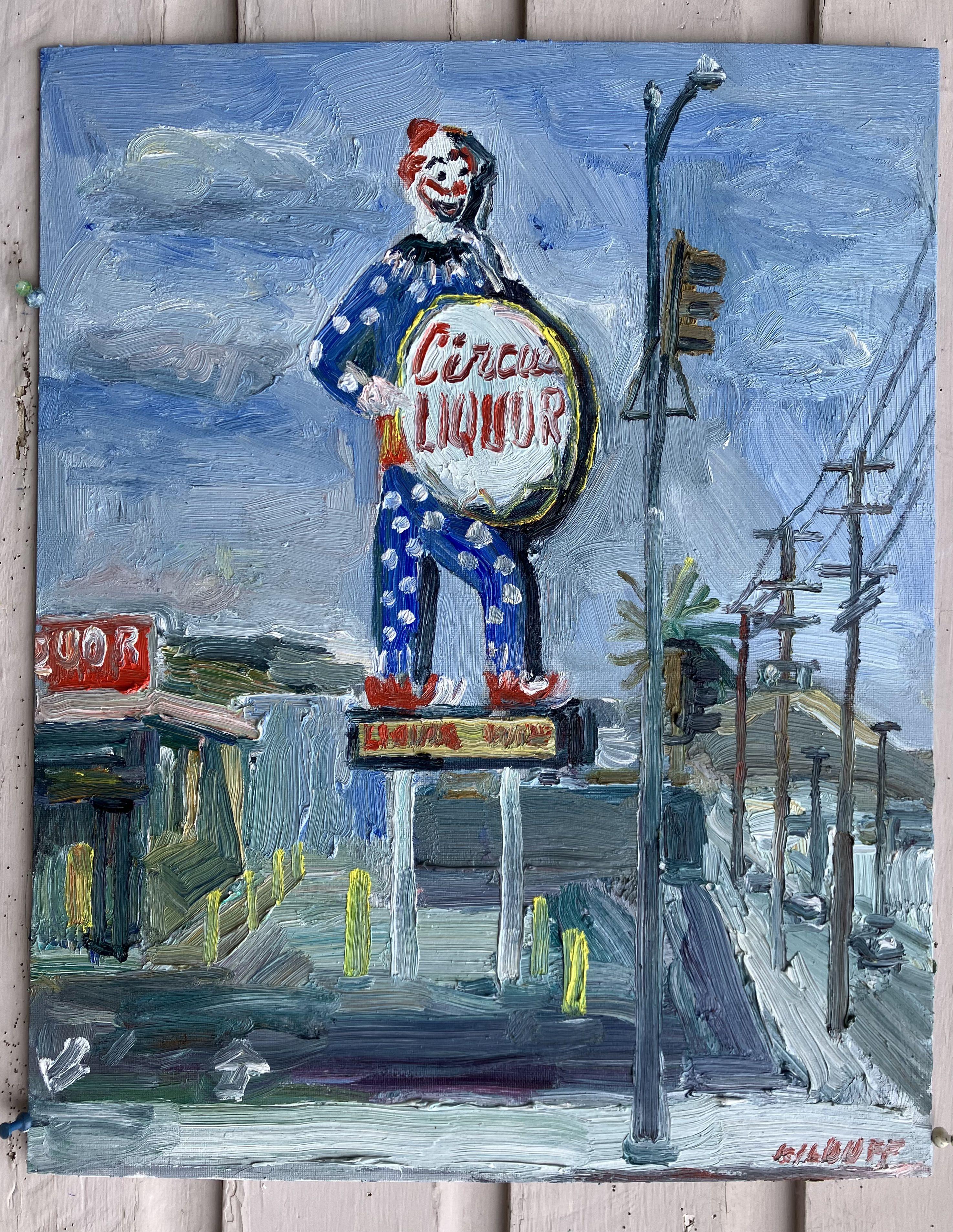 Liquori da circo, Pittura, Olio su tela - Painting Altro stile artistico di John Kilduff