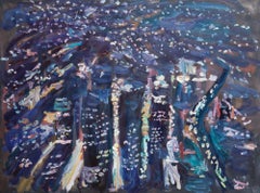 Downtown Los Angeles, Painting, Oil on Canvas
