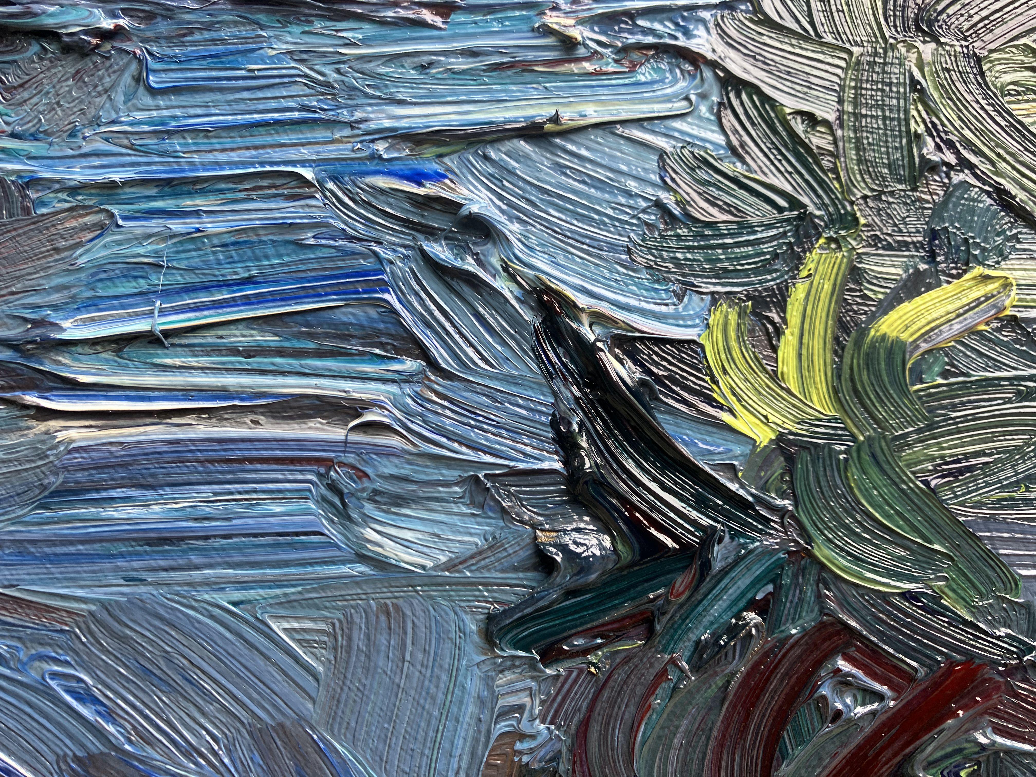 Driving in LA, Painting, Oil on Canvas For Sale 3