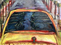 Driving in LA, Painting, Oil on Canvas