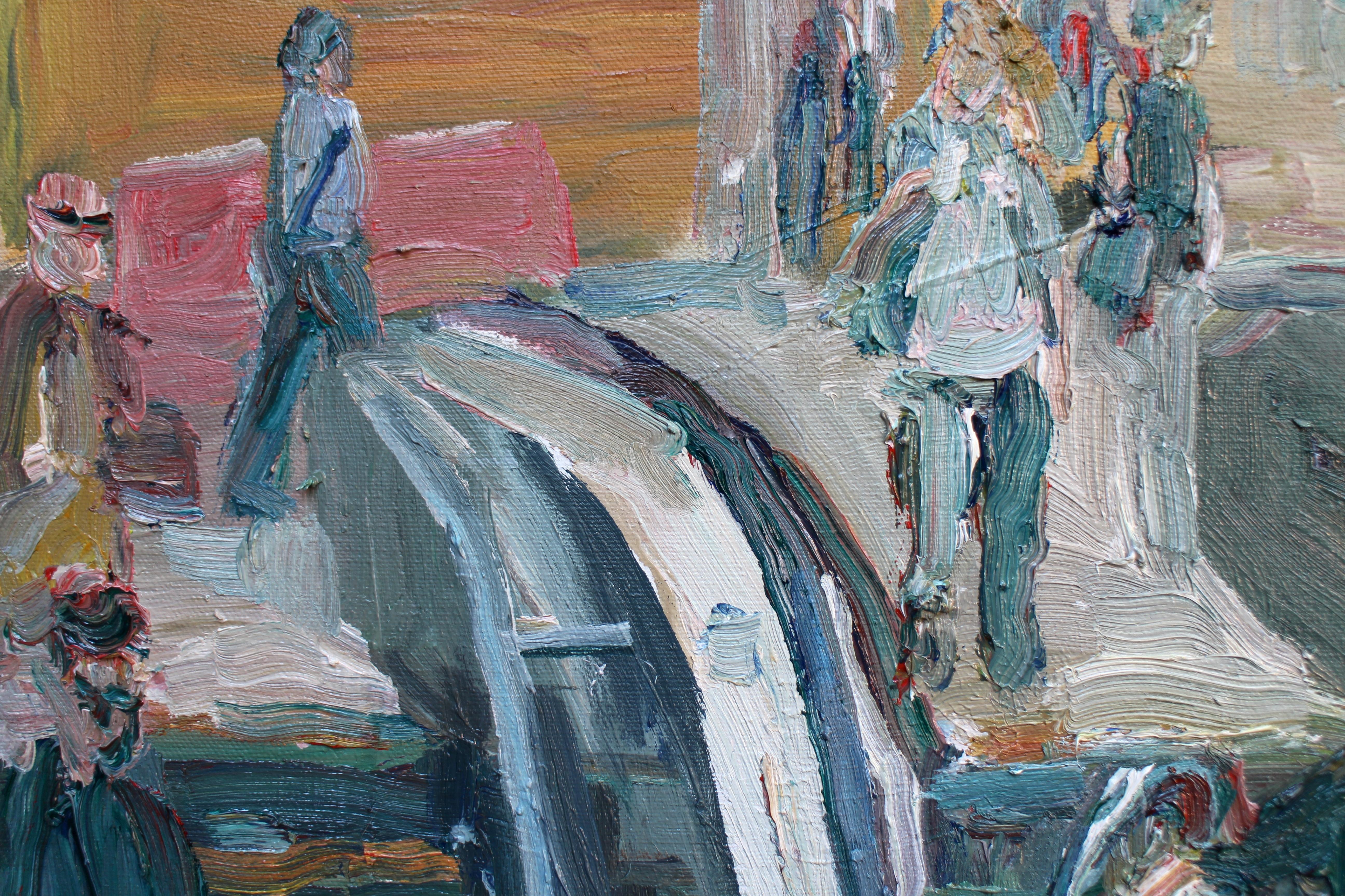 Escalator No.2, Painting, Oil on Canvas For Sale 1