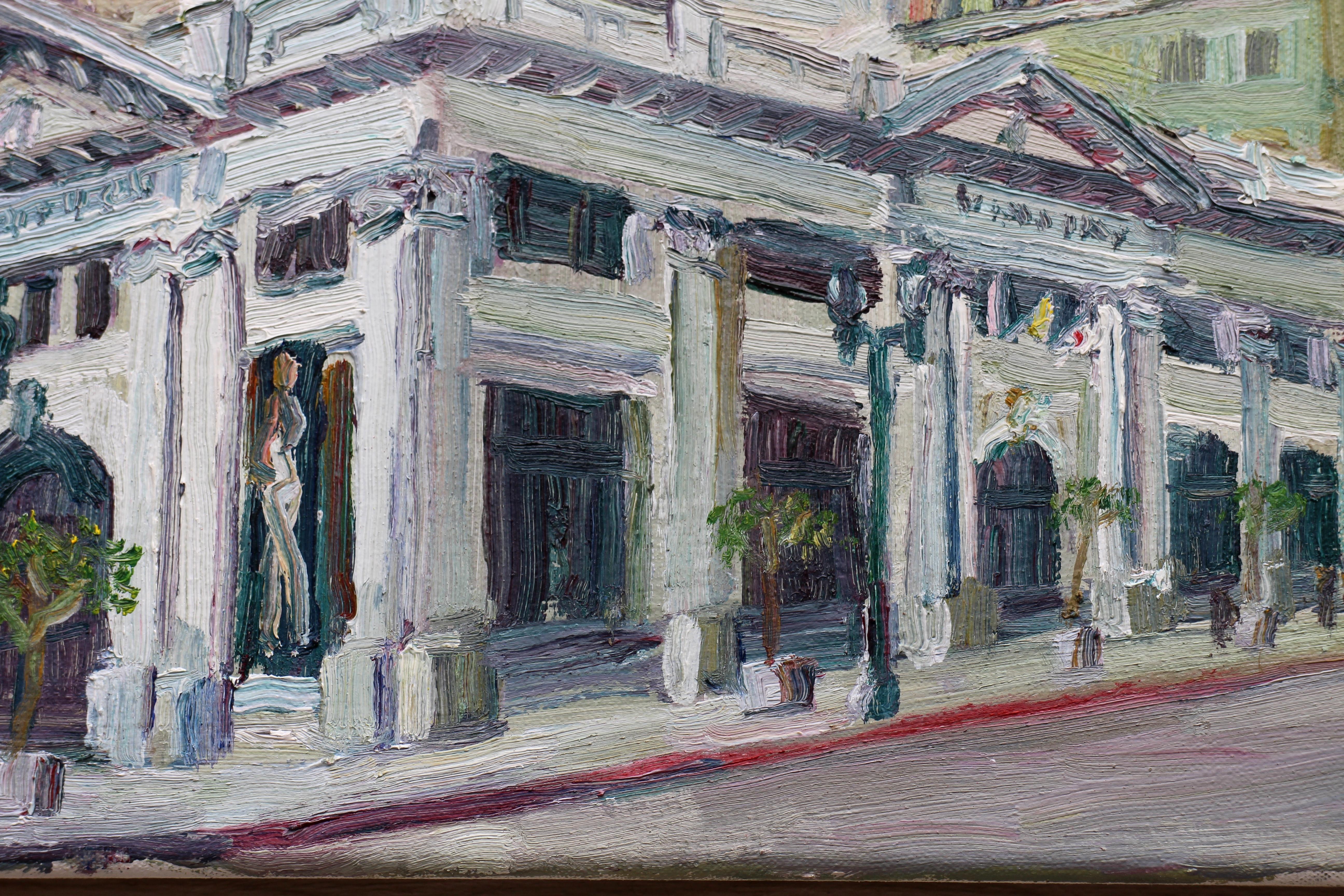 Farmers and Merchants Bank, Pintura, Óleo sobre lienzo - Painting Impresionista de John Kilduff