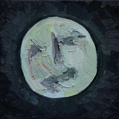 Full moon, Painting, Oil on Canvas