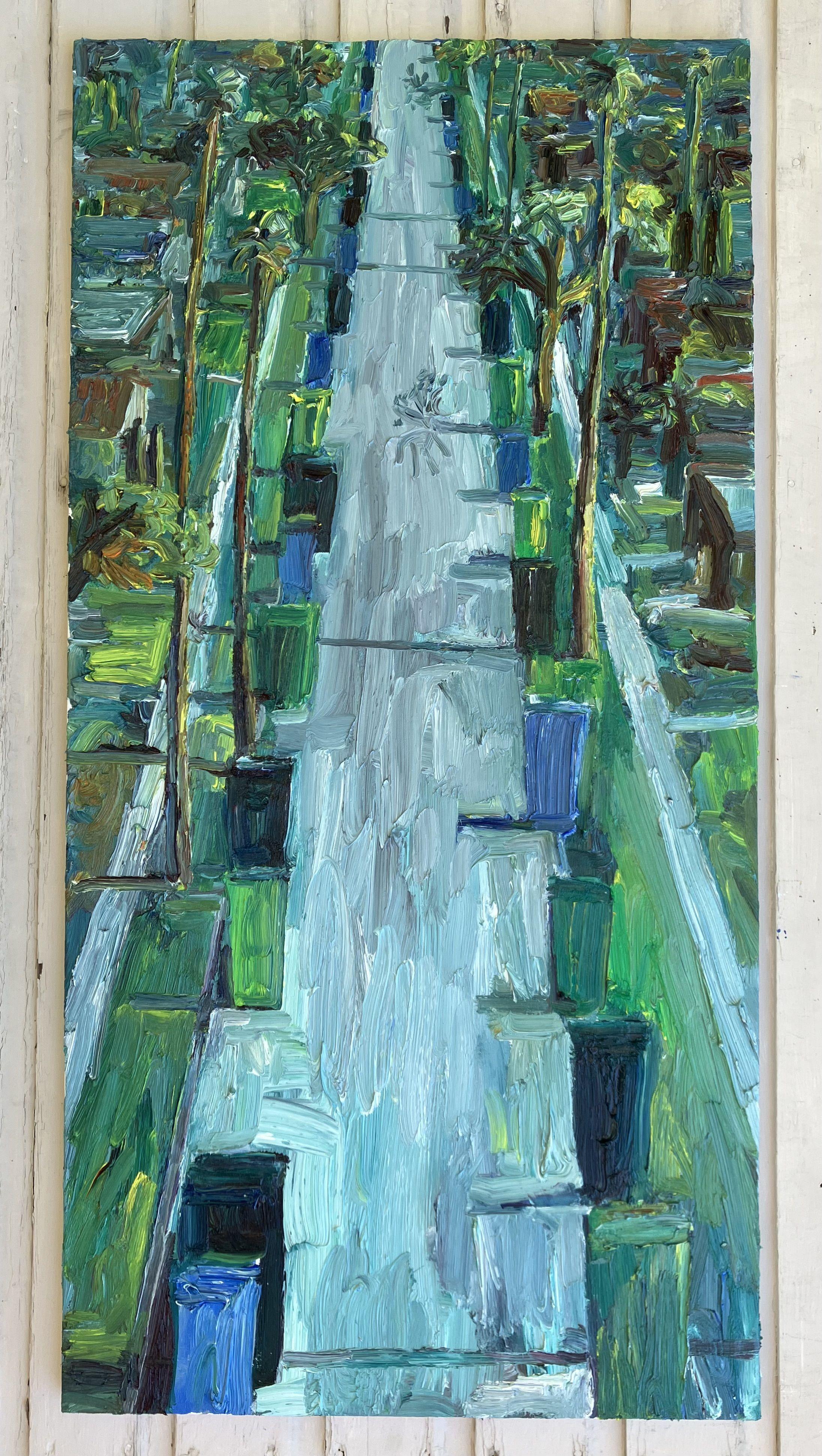 Garbage Day, Painting, Oil on Canvas For Sale 1