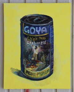 Goya's 3rd of May on a can of beans, Painting, Oil on Canvas