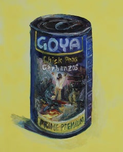 Goya's 3rd of May on a can of beans, Painting, Oil on Canvas