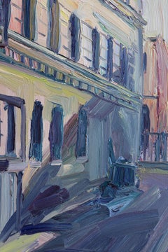 Vicolo degli indiani, Pittura, Olio su tela