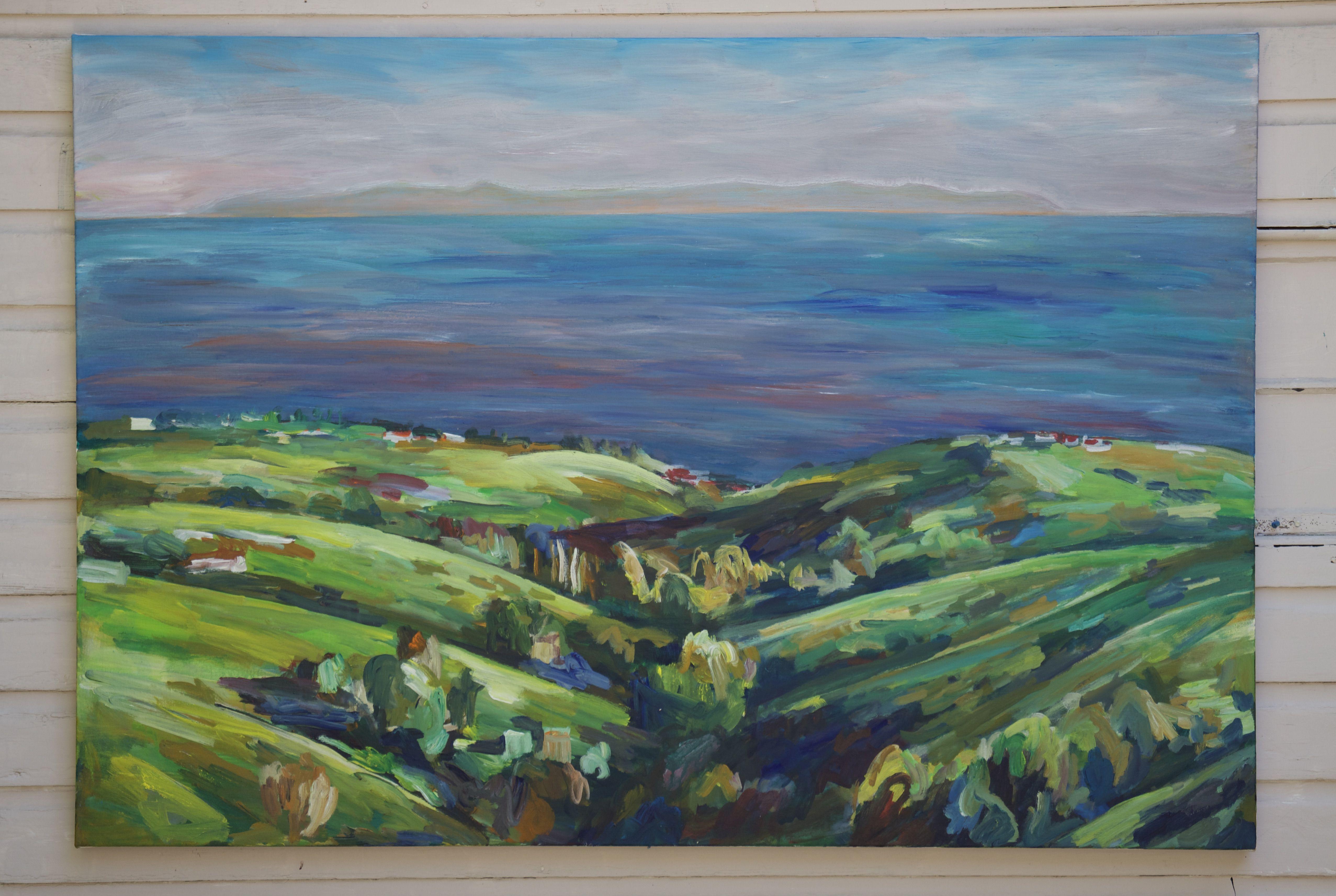 Peinture, acrylique sur toile Kanan Dune Road Malibu - Contemporain Painting par John Kilduff