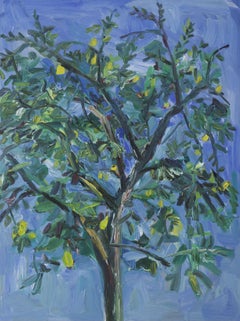 Lemon Tree in quarentine, Painting, Oil on Canvas