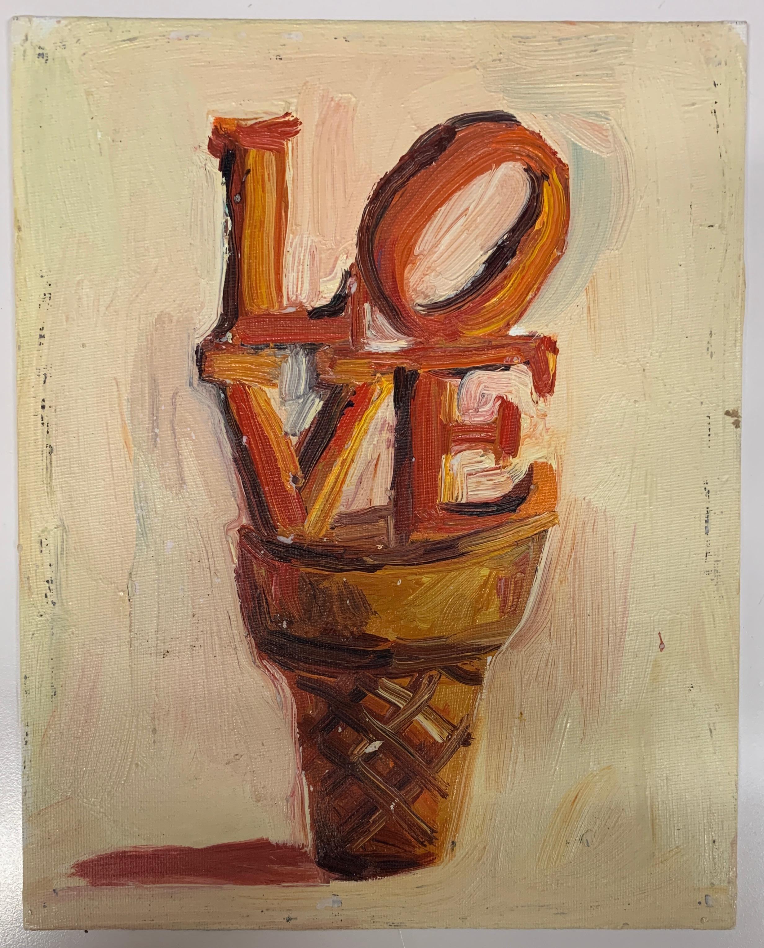 John Kilduff Figurative Painting - LOVE Cone