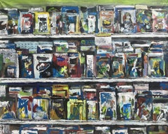 Portariviste da Joann #2, Pittura, Acrilico su tela