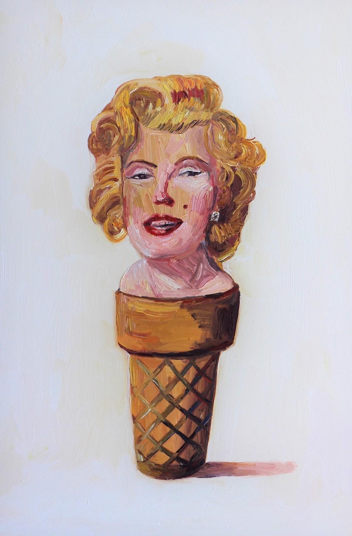 Marilyn Ice Cream - Painting by John Kilduff