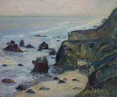 Peinture, huile sur toile, plage de Matador