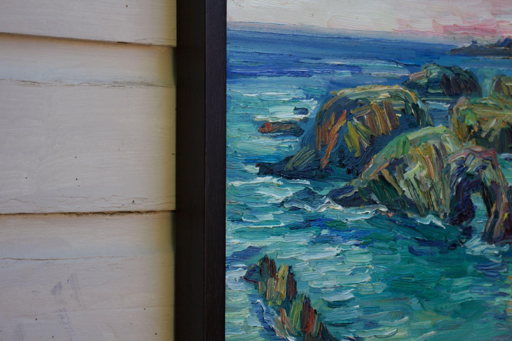 Mendocino Coast, Painting, Oil on Canvas For Sale 2