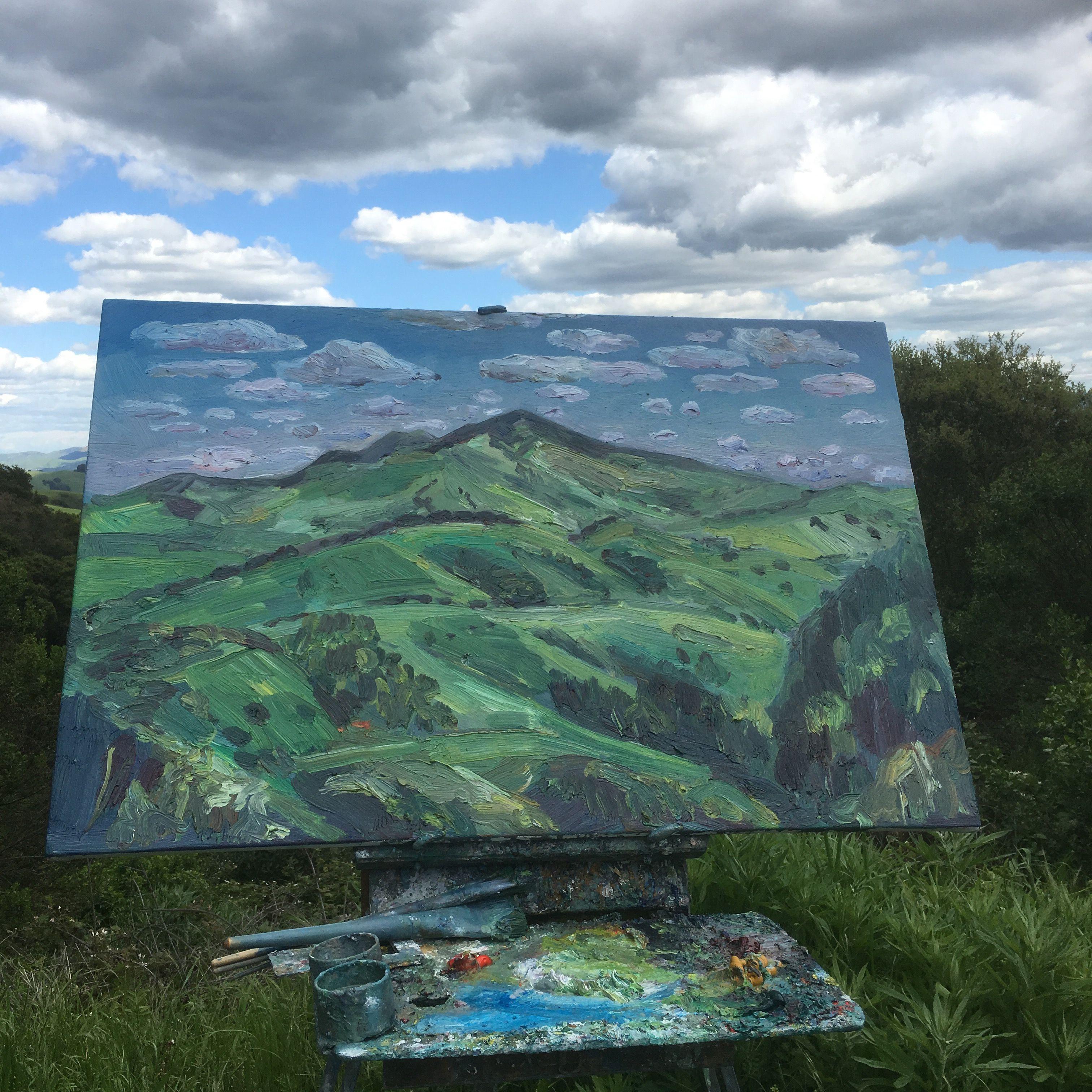 Mount Diablo, Painting, Oil on Canvas For Sale 3