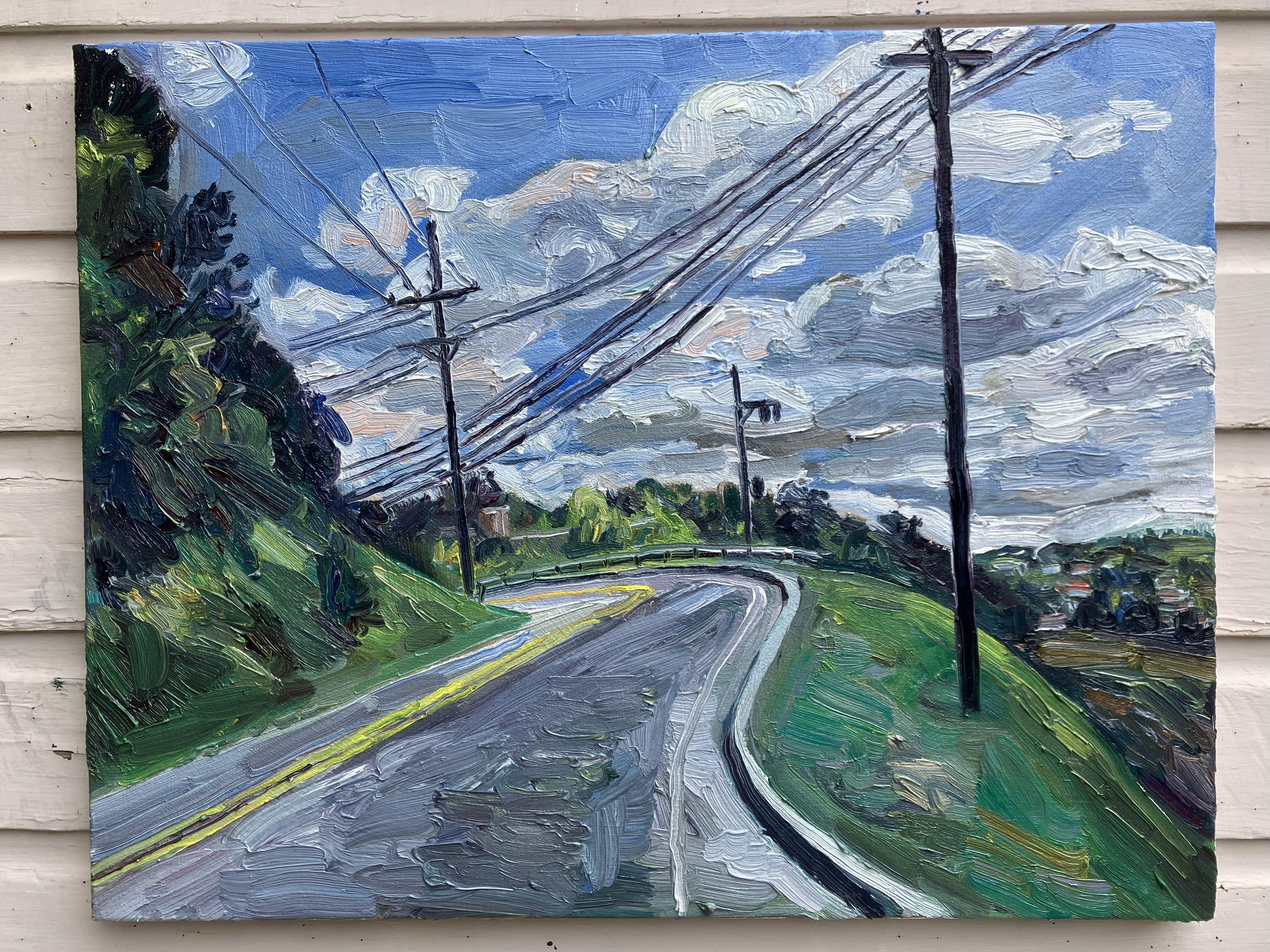 Mulholland Dive, Pittura, Olio su tela - Painting Impressionismo di John Kilduff