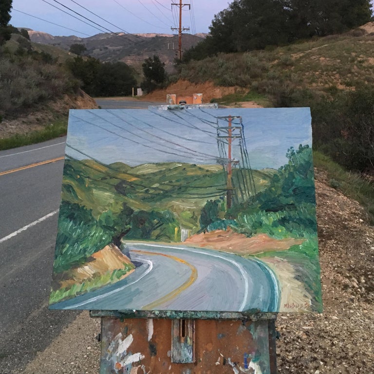 John Kilduff Mulholland Drive 2, Painting, Oil on Canvas For Sale at