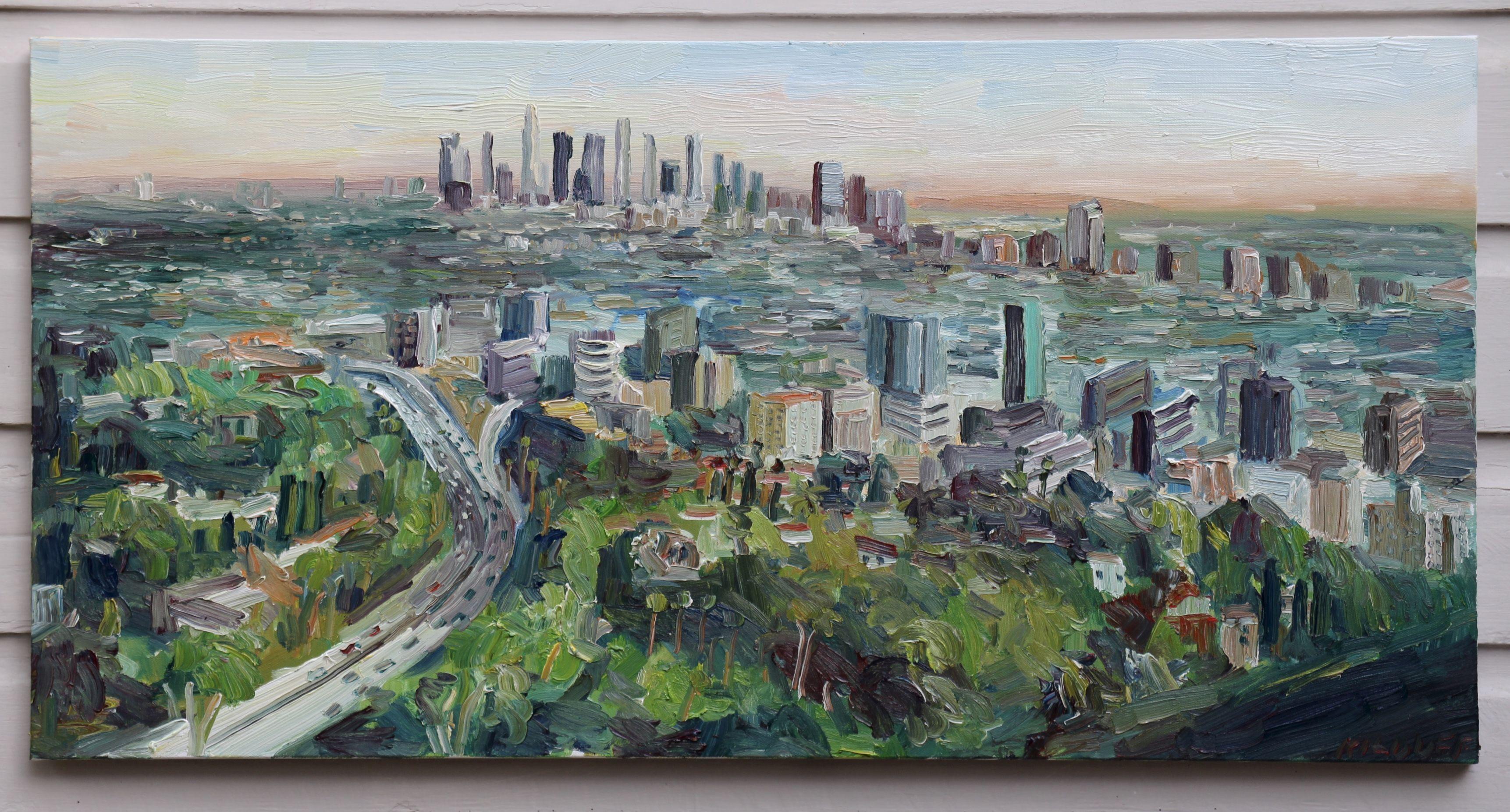 Mulholland- Ansicht, Gemälde, Öl auf Leinwand (Impressionismus), Painting, von John Kilduff