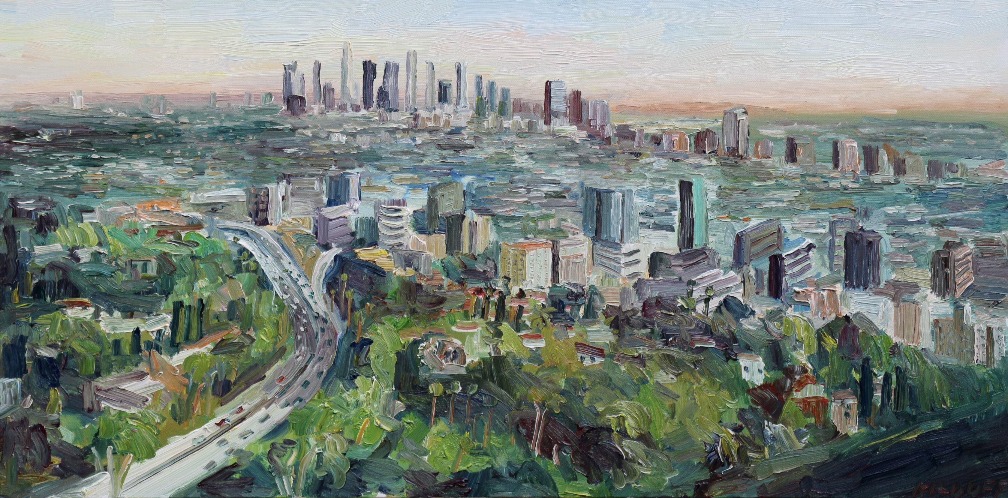 Mulholland View, Painting, Oil on Canvas