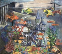 My fish tank, Painting, Oil on Canvas