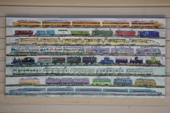 My Japanese model railroad collection, Painting, Oil on Canvas