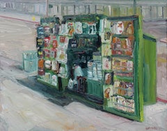 Newsstand, Painting, Oil on Canvas