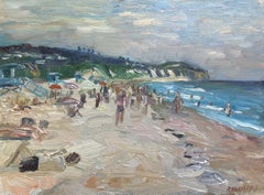 On Zuma Beach, Painting, Oil on Canvas