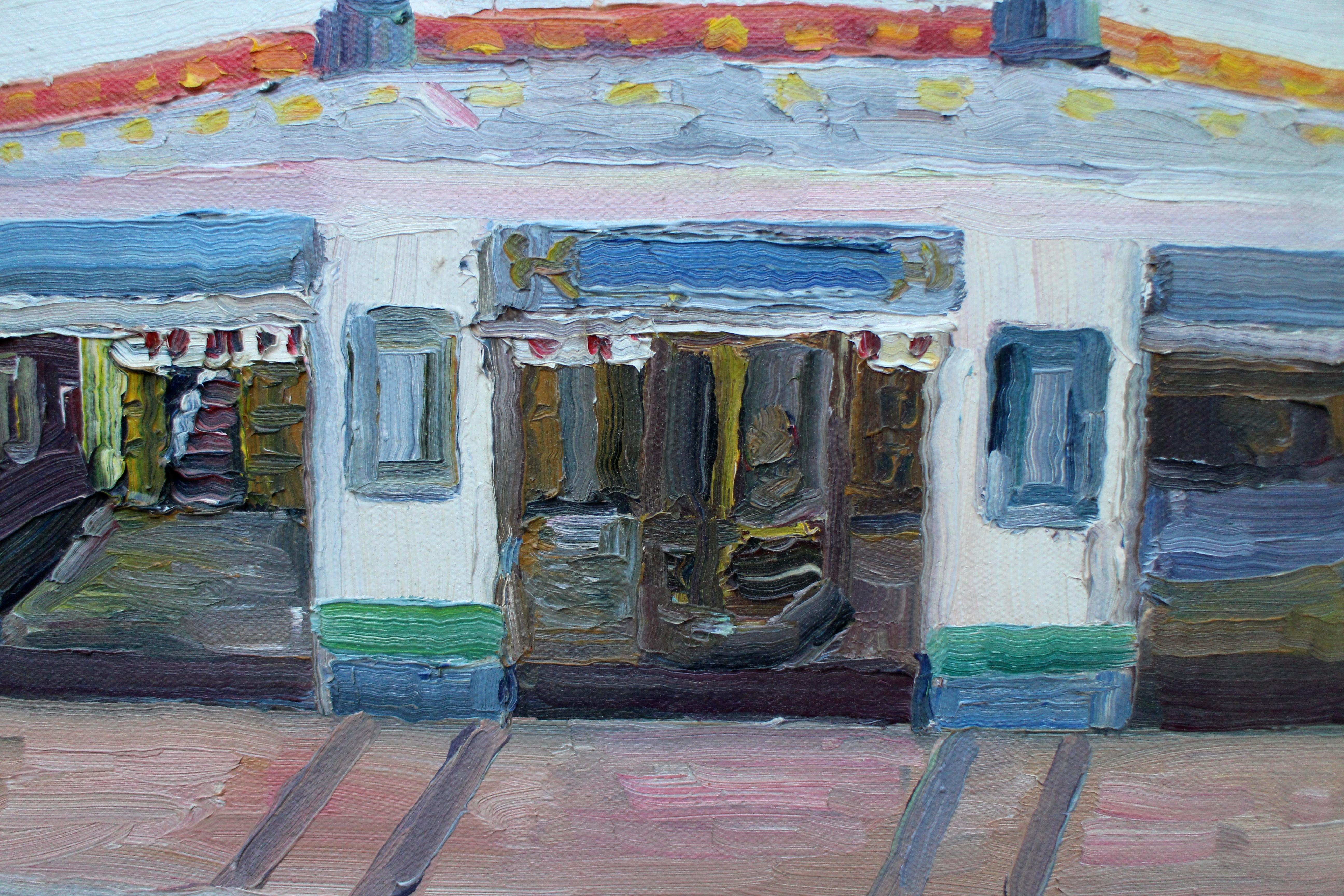 Teatro Orphium, Pittura, Olio su tela - Painting Impressionismo di John Kilduff